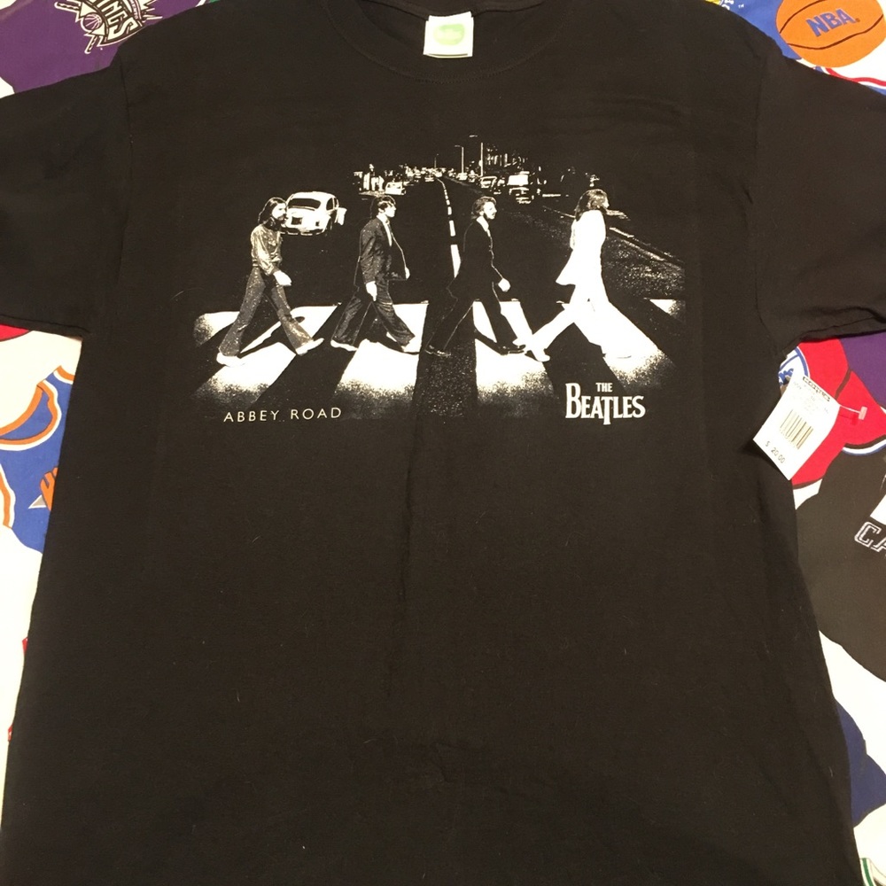 The Beatles Black Abbey Road T-Shirt